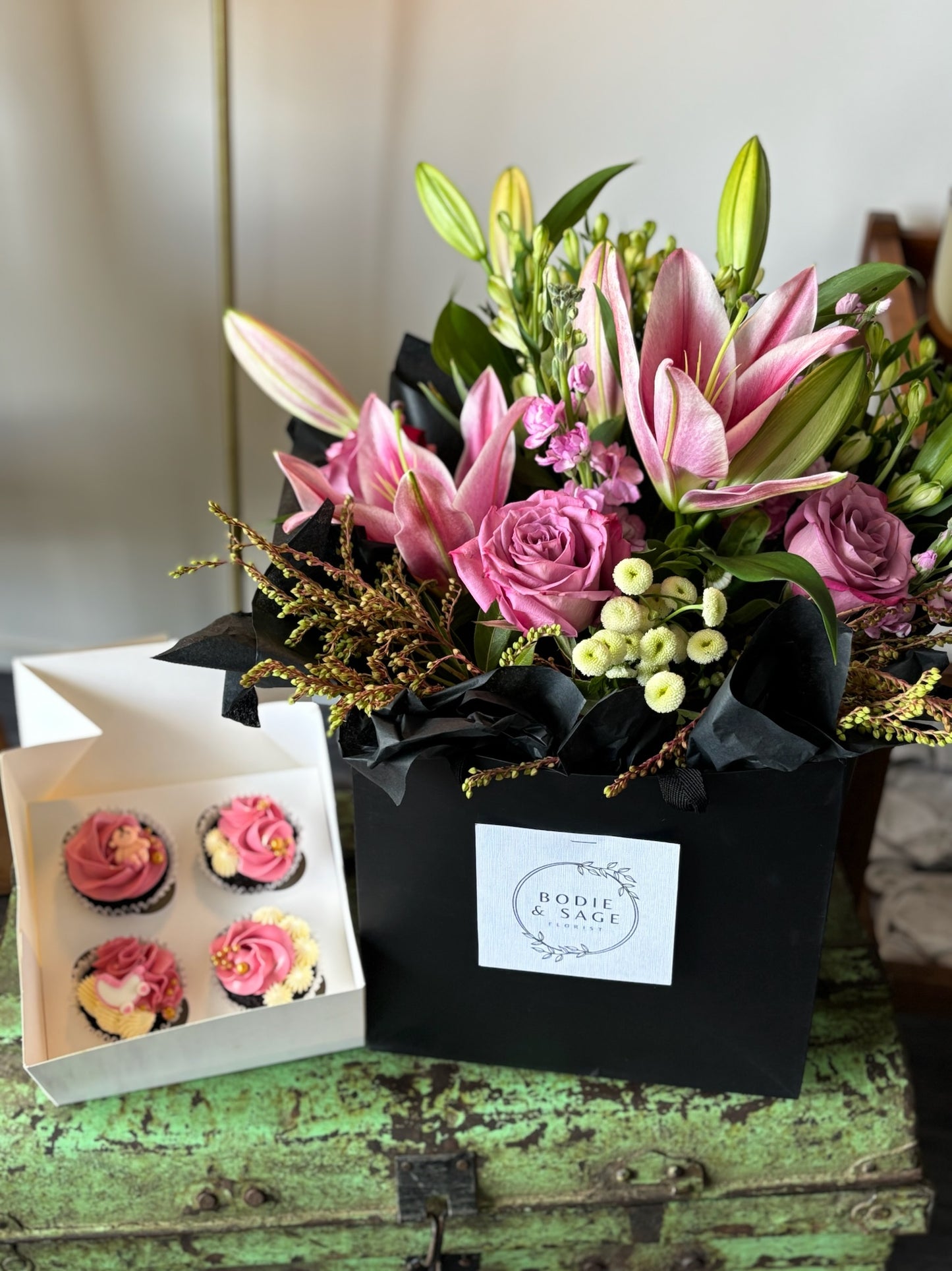 Bloom Bag and Cupcakes